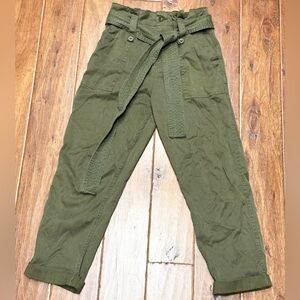 Topshop Olive Green Cargo Pants
